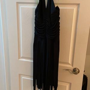 Backless Black cocktails dress.